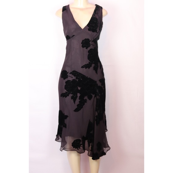 Jones New York Dresses & Skirts - JONES NEW YORK SILK BURNOUT SLIP STYLE DRESS 12
